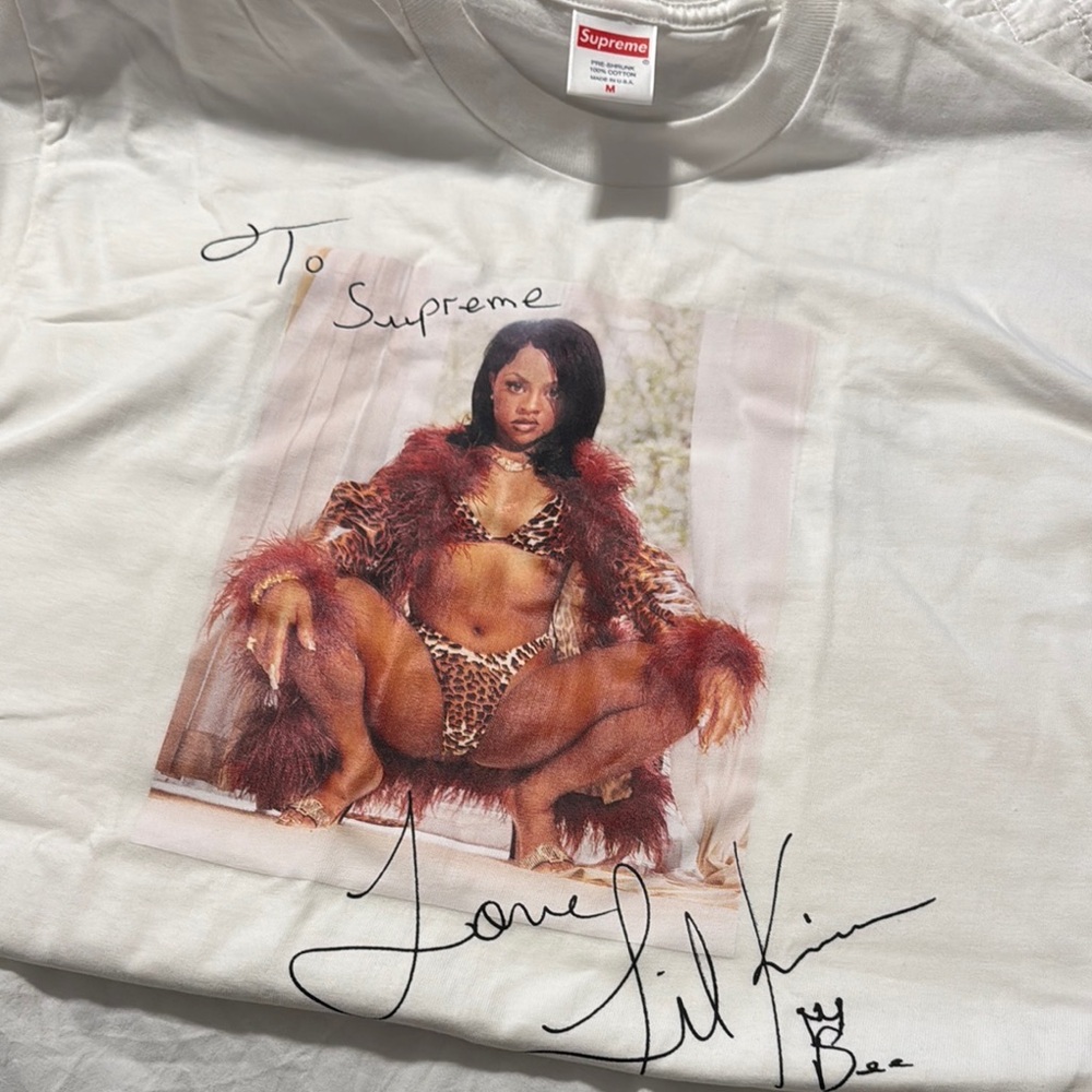 Supreme White Tee with Signature Graphic